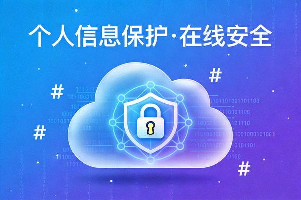 개인정보 보호와 온라인 보안을 상징하는 이미지